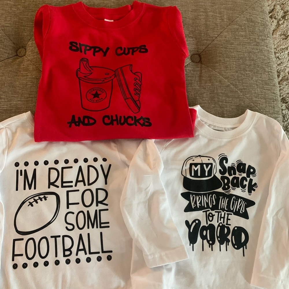 Set of three Custom Tshirt